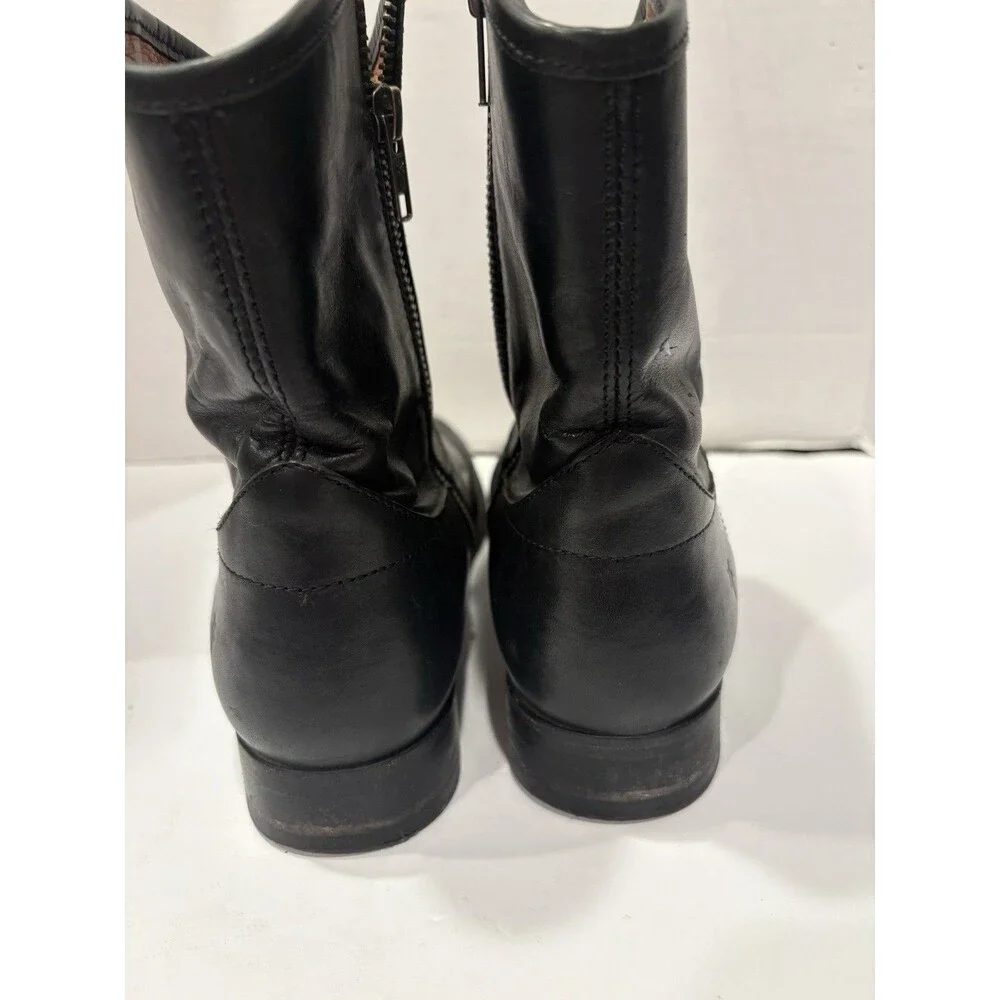 Frye Melissa Women's Size 9 B Black Button Short Black Riding Style 77897 Boots